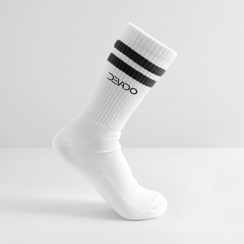 DEVADOs Striped tennis socks - white/black