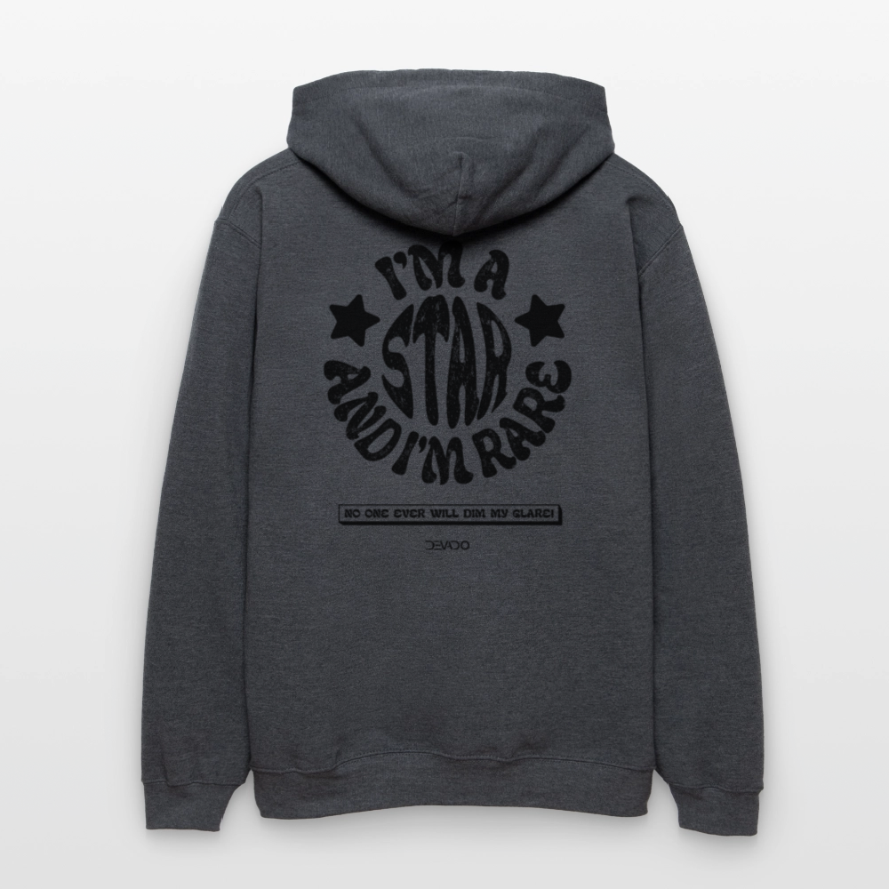DEVADO Hoodie "I'm a star" - dark heather grey