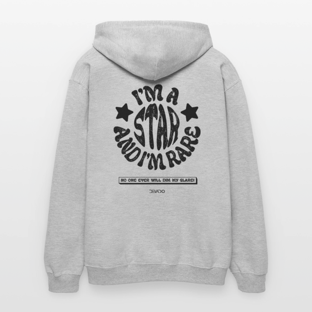 DEVADO Hoodie "I'm a star" - light heather grey