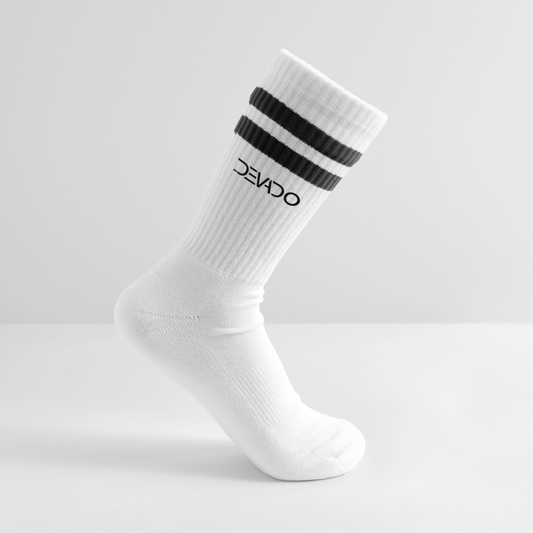 DEVADOs Striped tennis socks - white/black